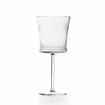 set of 6 striped wine glasses c125