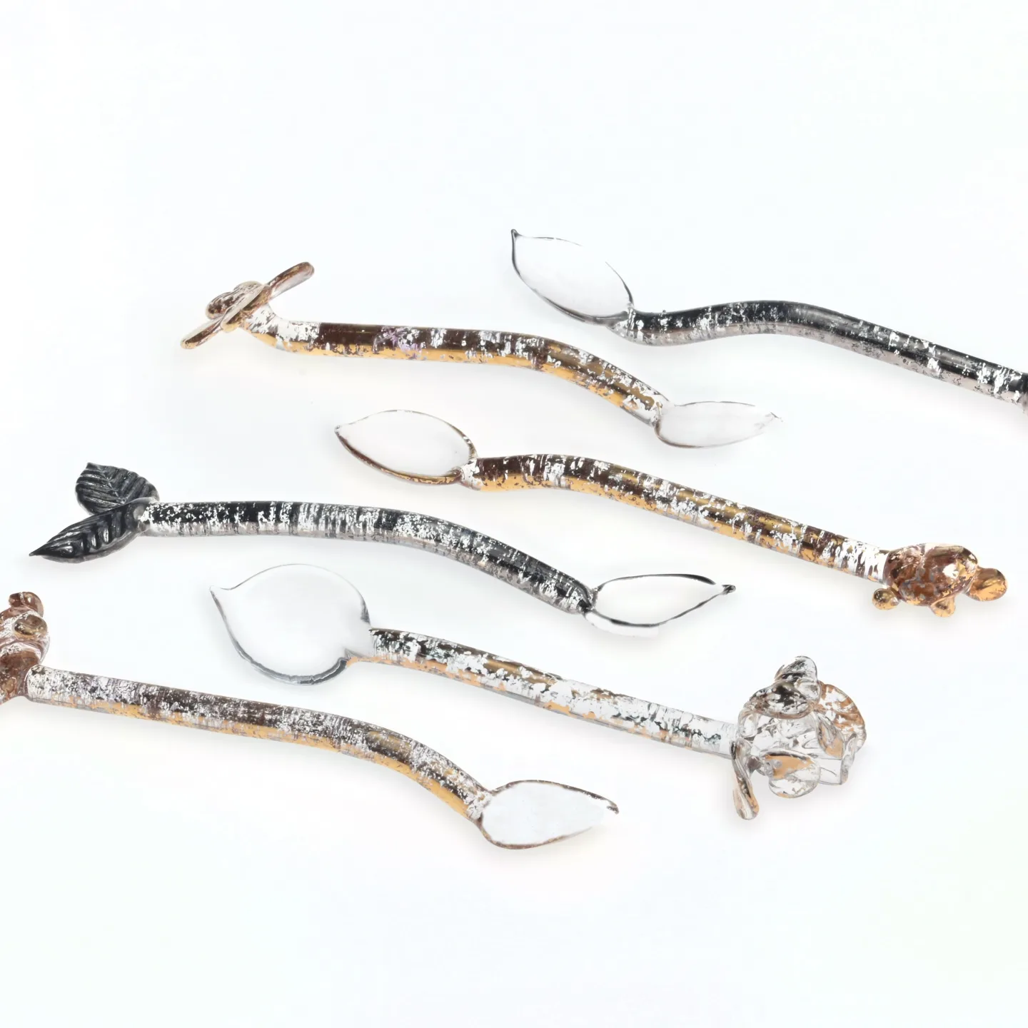 casarialto set of 6 golden flowers little spoons c163 comp