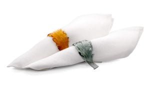 Casarialto C167 colored leaves napking rings 2 1