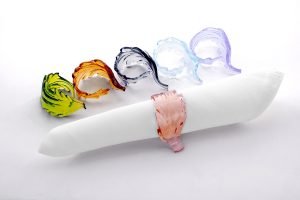 Casarialto C167 colored leaves napking rings 2