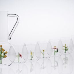 casarialto flower power glasses and jug c160 c161