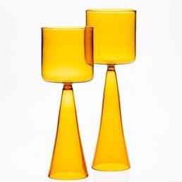 casarialto dolce vita wine glass alto e basso c175 c174 amber