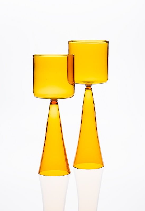 casarialto dolce vita wine glass alto e basso c175 c174 amber