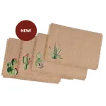 cactus set of 4 raphia placemats h4