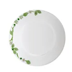 flora handcrafted glass service plate c203