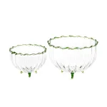 flora handcrafted glass bowl c198