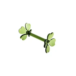 fortuna set of 6 handcrafted glass knife holders c205