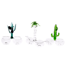 portofino handcrafted glass salt&pepper set c200