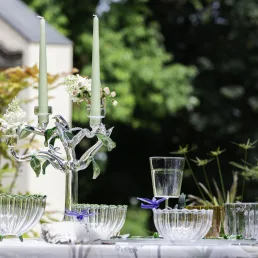 handcrafted in italy glass eden candelholder c210