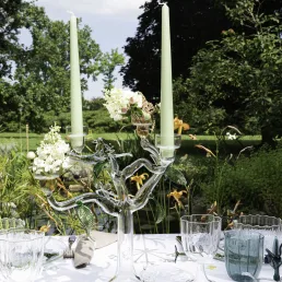 handcrafted in italy glass eden candelholder c210