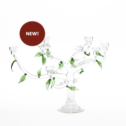 handcrafted in italy glass eden candelholder c210