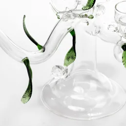 handcrafted in italy glass eden candelholder c210