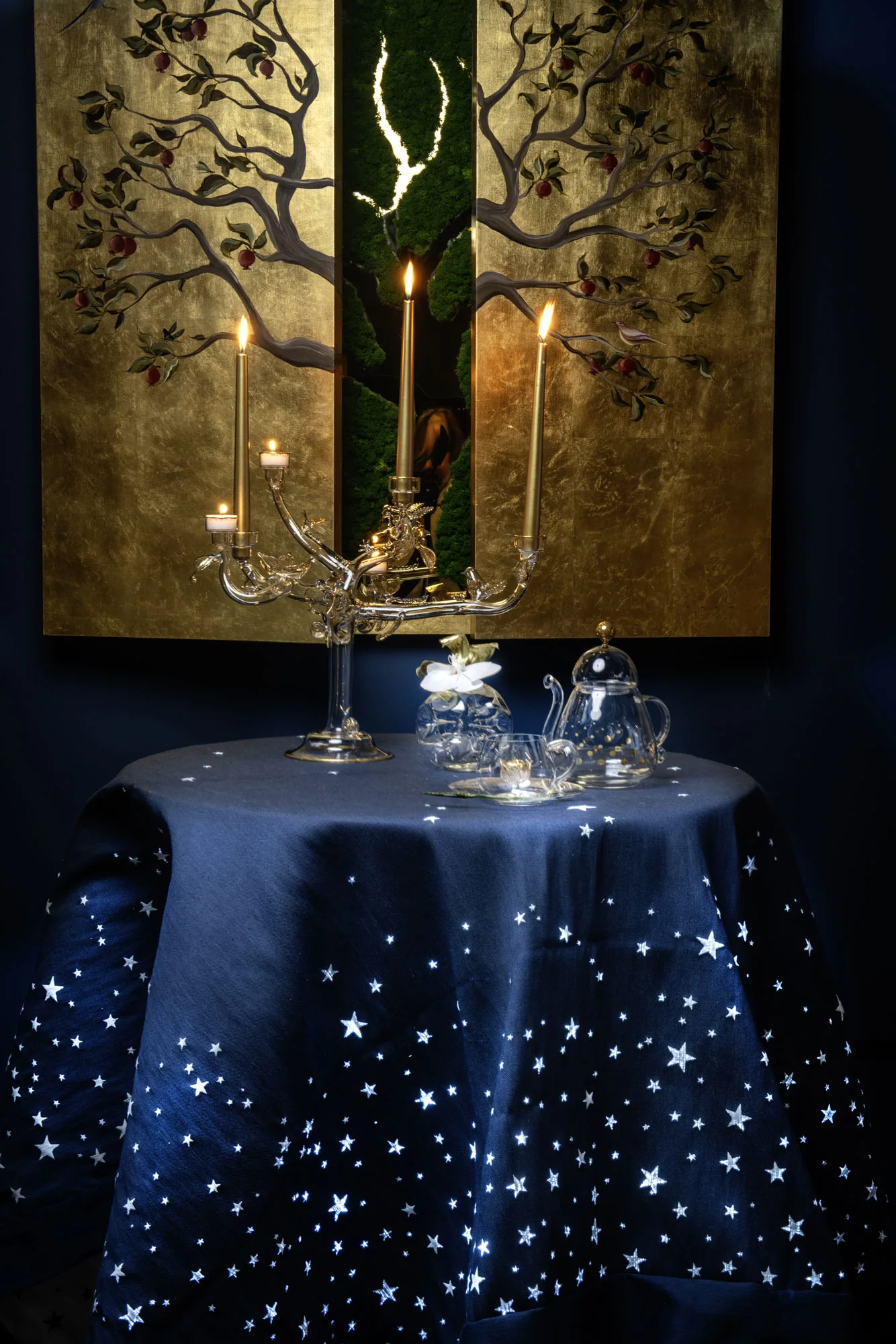 via lattea luminous tablecloth – limited edition